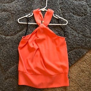 Bebe Coral party top